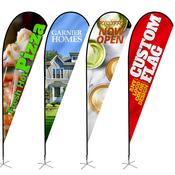 Teardrop Banner Flag 4.5m - Think Print &amp; Design image