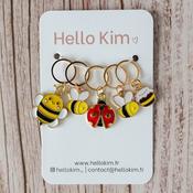 Bee Happy Stitch Markers | Hello Kim