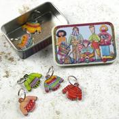 Jumpers Stitch Markers In A Tin | Emma Ball image