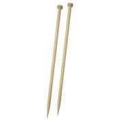 Basix Beech Straight Knitting Needles - 25cm | KnitPro