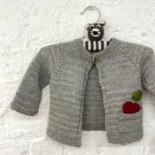 Cute As One Button Baby Cardigan Knitting Kit