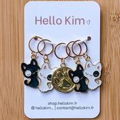 Happy Cat Stitch Markers | Hello Kim