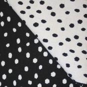 Black/ivory spot brocade image