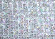 Silver sequin squares lace image