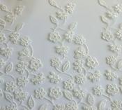 Ivory French embroidered tulle image