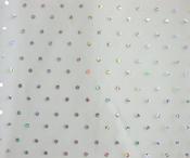 White soft net with silver holo dot