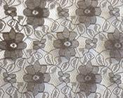 Brown floral lace image