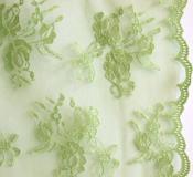 Apple green floral lace image