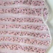 Vintage pink sequin lace image