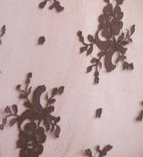 Brown spray on brick net lace image
