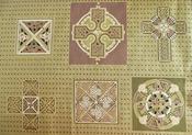 Celtic Knots &amp; Crosses – olive, black and gold