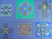 Celtic Knots &amp; Crosses – blue, green and gold