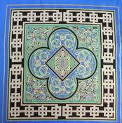 Celtic squares panel – blue, green &amp; gold image