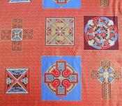 Celtic Knots &amp; Crosses – red, blue and gold