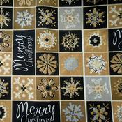 Black and Gold Christmas Squares image