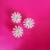 Button – Diamante flower image