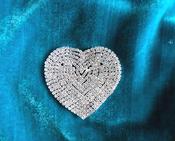 Heart diamante motif