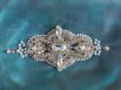 Vintage style diamante and bead motif image