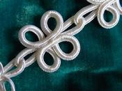 4 cm ivory Celtic knot style trim