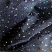 Black soft net with black holo dot image