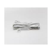 6mm Soft braided elastic – white image