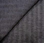 Black &amp; grey wool rich knit image