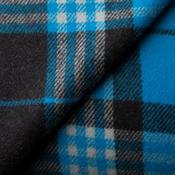 Turquoise &amp; dark brown wool rich coating