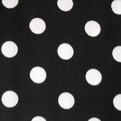 White spot on black cotton poplin image