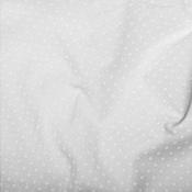White dot on white cotton poplin
