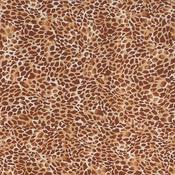 Warm brown animal print cotton image