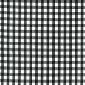 Gingham Polycotton – Black