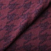 Cranberry houndstooth wool mix image
