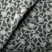 Grey &amp; ivory wool rich knit