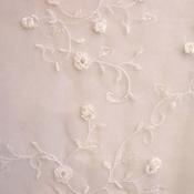 Ivory Embroidered Organza image