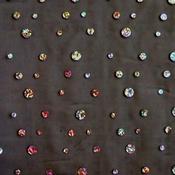 Black organza with silver holo dots image