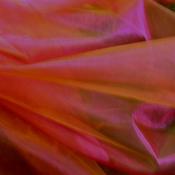Cerise and Gold Shot Organza image