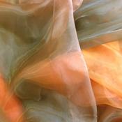 Orange and Brown Organza image