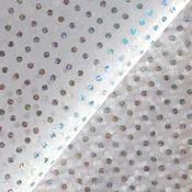 White organza with small holo dots image