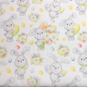 Easter Bunny &amp; Eggs Cotton image