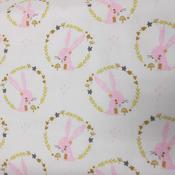 Bunny in garland cotton image
