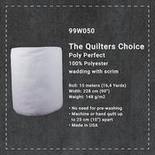 Batting – Deluxe polyester by Quilter’s Choice