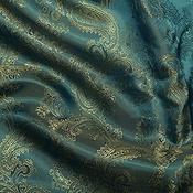 Paisley lining – Teal/gold