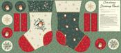 Panel – Little Robin Christmas stocking image