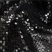 Stitched Mirror Sequin – Black