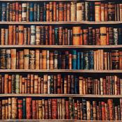 Bookworm cotton – Rows of lovely books