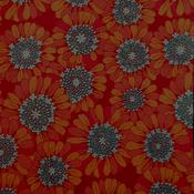 Combed lawn – Orange floral glory