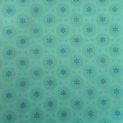 Combed organic lawn – Aqua circles &amp; flowers
