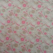 Combed organic lawn – Pink on stone whimsey