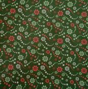 Combed organic lawn – Orange on green whimsey