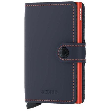 Secrid Miniwallet Night Blue/Orange Wallet with Card Protector